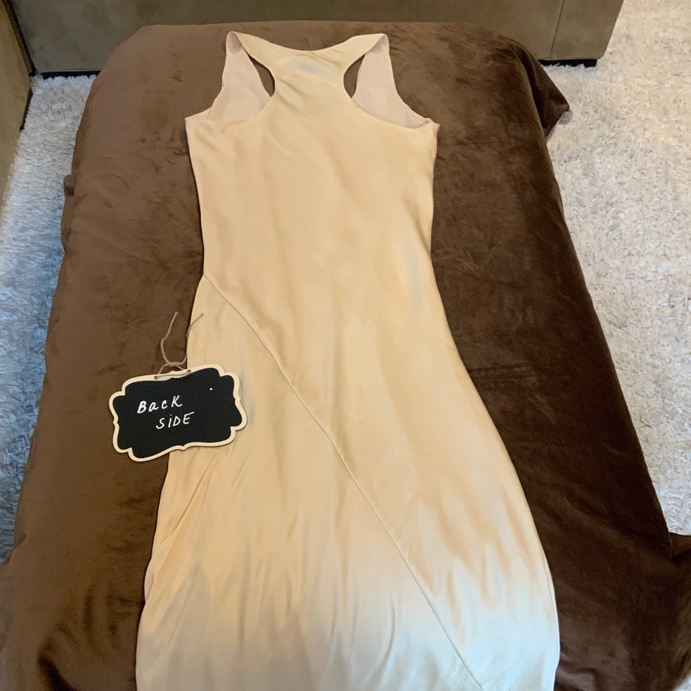 Banana Republic Butter Yellow 8 Maxi Racerback Dress Classic Timeless Scandi - Picture 8 of 12